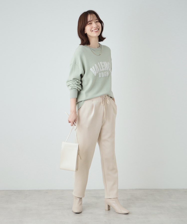 シューラルー(SHOO・LA・RUE)の【SHOO WARM】あったか裏起毛 ふわふわもちもち ストレッチ テーパードパンツ15