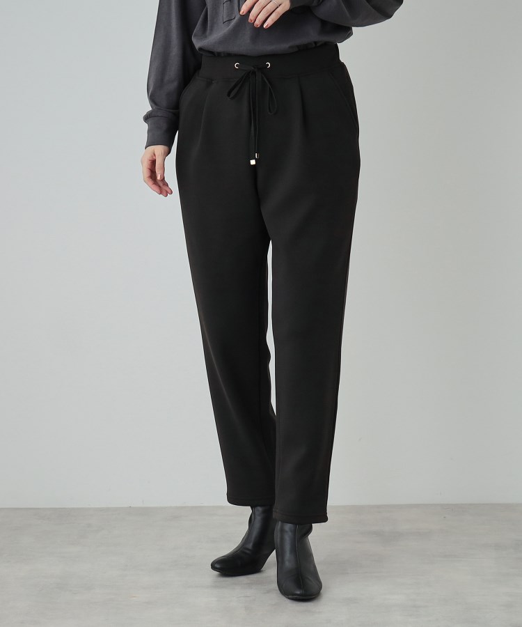 シューラルー(SHOO・LA・RUE)の【SHOO WARM】あったか裏起毛 ふわふわもちもち ストレッチ テーパードパンツ1