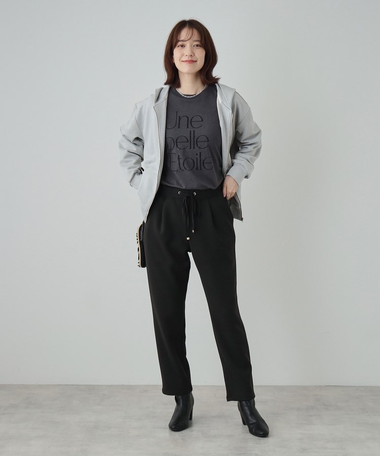 シューラルー(SHOO・LA・RUE)の【SHOO WARM】あったか裏起毛 ふわふわもちもち ストレッチ テーパードパンツ3