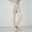 シューラルー(SHOO・LA・RUE)の【SHOO WARM】あったか裏起毛 ふわふわもちもち ストレッチ テーパードパンツ アイボリー(004)