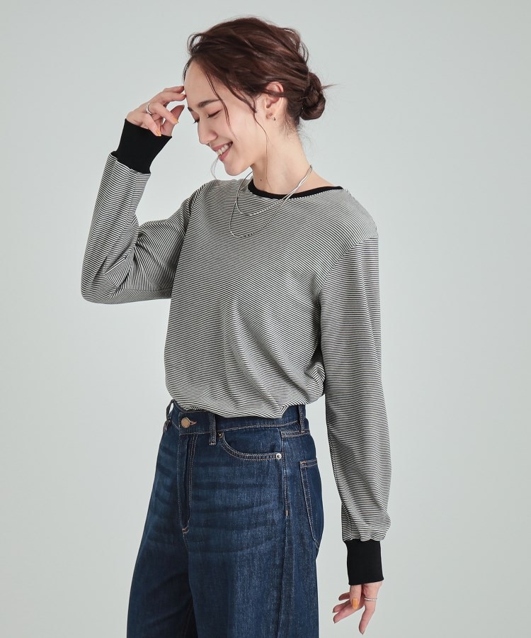 シューラルー(SHOO・LA・RUE)の【洗える】一枚でもインナーでも やわらか起毛長袖トップス6