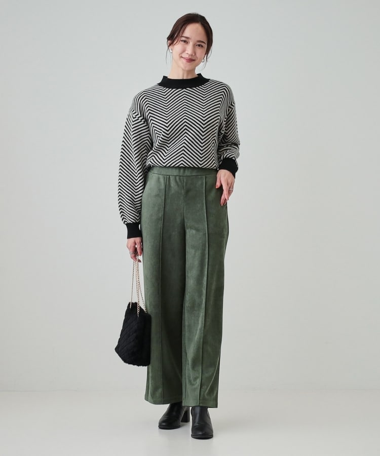 洗える/S-LL/ちくちくしにくい】優しい風合いのロゴニット（ニット/セーター） | SHOO・LA・RUE（シューラルー）| ワールド  オンラインストア | WORLD ONLINE STORE