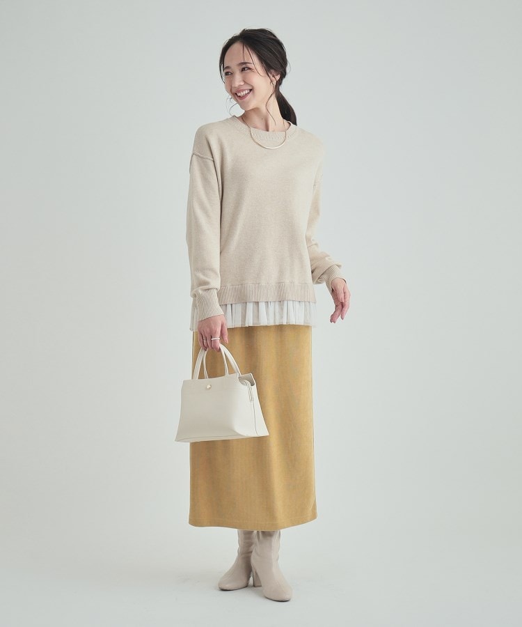 シューラルー(SHOO・LA・RUE)のほんのり甘い 裾チュールニット11