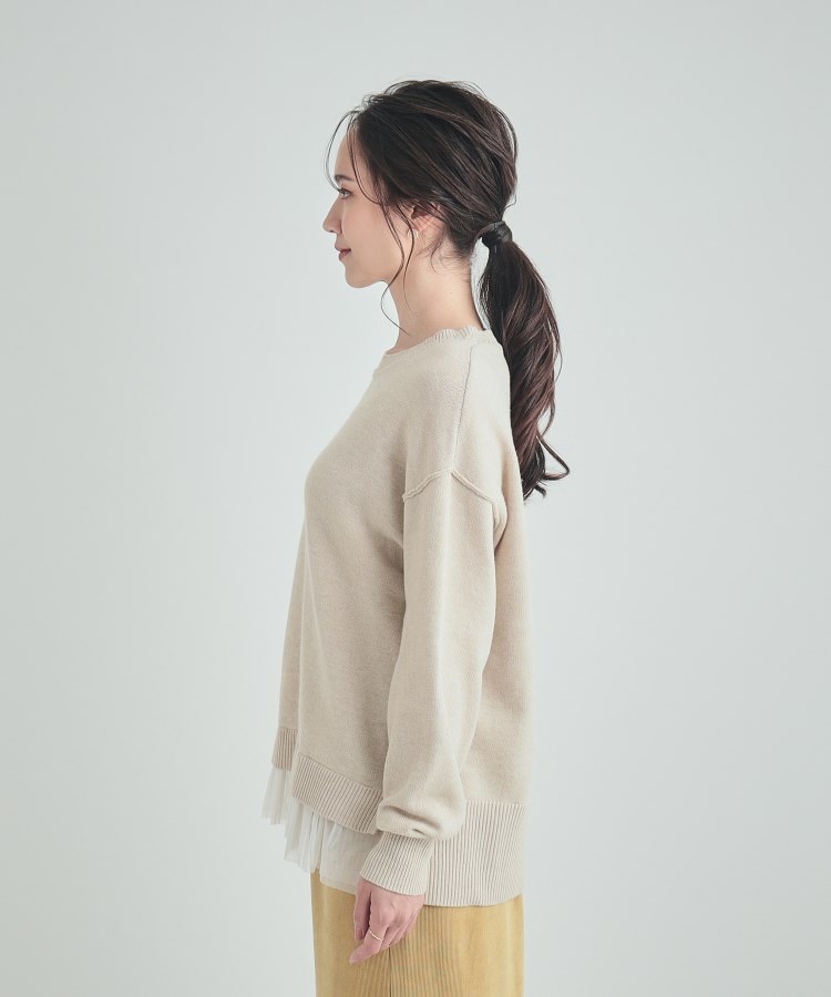 シューラルー(SHOO・LA・RUE)のほんのり甘い 裾チュールニット14
