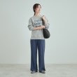 シューラルー(SHOO・LA・RUE)の【S-LL/高レビュー】すっきり見えが叶う プリーツジャカード セミワイドパンツ7