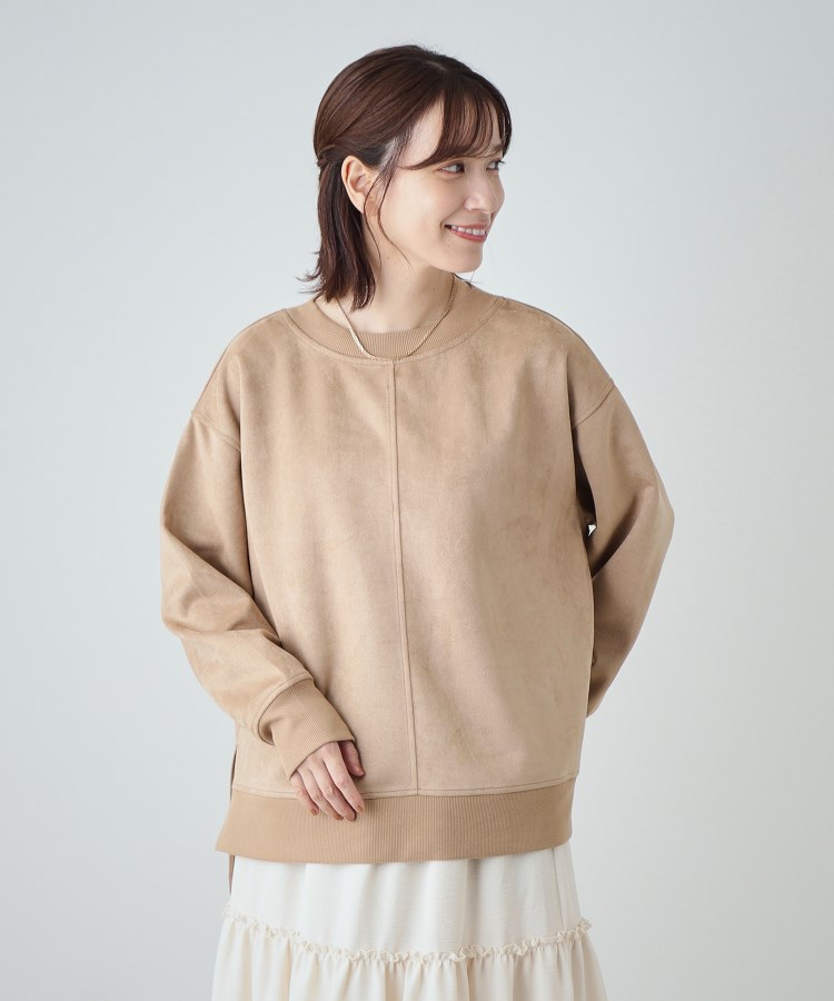 シューラルー(SHOO・LA・RUE)の【S-LL】なめらかスウェード調トップス17