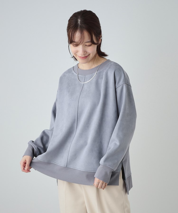 シューラルー(SHOO・LA・RUE)の【S-LL】なめらかスウェード調トップス5