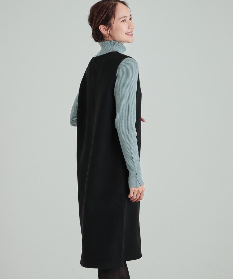 シューラルー(SHOO・LA・RUE)の大人上品な ウール調Vネックジャンドレ12
