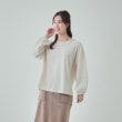シューラルー(SHOO・LA・RUE)の【高レビュー/洗える/S-LL】楽して隠して体型カバー お袖切り替えトップス9
