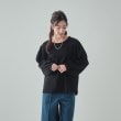 シューラルー(SHOO・LA・RUE)の【高レビュー/洗える/S-LL】楽して隠して体型カバー お袖切り替えトップス5