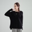 シューラルー(SHOO・LA・RUE)の【S-LL/洗える/静電気軽減】アウトでも決まる もちもち ボートネック風ニット9