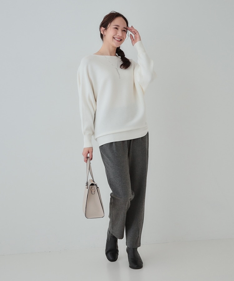 シューラルー(SHOO・LA・RUE)の【洗える】あったか両面起毛テーパードパンツ25