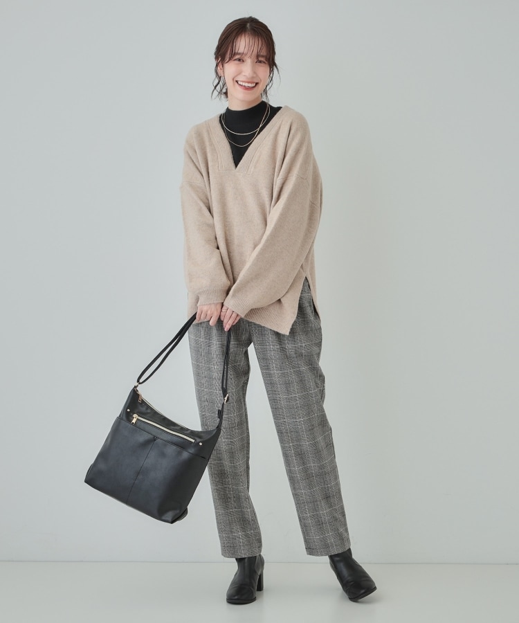 シューラルー(SHOO・LA・RUE)の【洗える】あったか両面起毛テーパードパンツ29