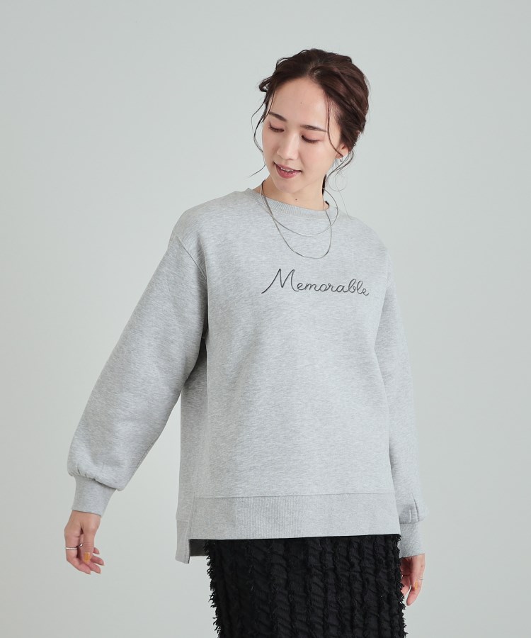 シューラルー(SHOO・LA・RUE)の【洗える/S-LL】ふわふわあったか裏起毛 グラフィックスウェット【SHOO WARM】6