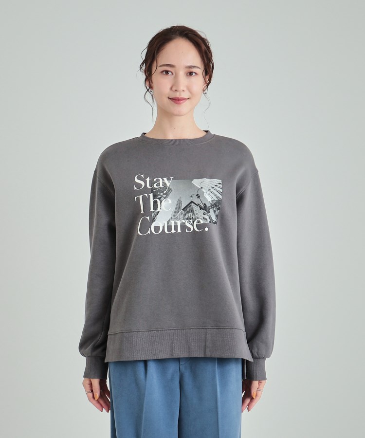 シューラルー(SHOO・LA・RUE)の【洗える/S-LL】ふわふわあったか裏起毛 グラフィックスウェット【SHOO WARM】21