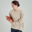 シューラルー(SHOO・LA・RUE)の裏地あったか ドルマンスリーブトップス【SHOO WARM】 アイボリー(004)