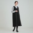 シューラルー(SHOO・LA・RUE)の【体型カバー】ケーブル柄の縦ラインですっきり見え キルティング風ジャンドレ9