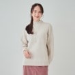 シューラルー(SHOO・LA・RUE)の【S-LL/洗える】編地いろいろ ケーブルニット1