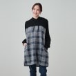 シューラルー(SHOO・LA・RUE)のあったか裏起毛 チェック柄フーディーチュニック5