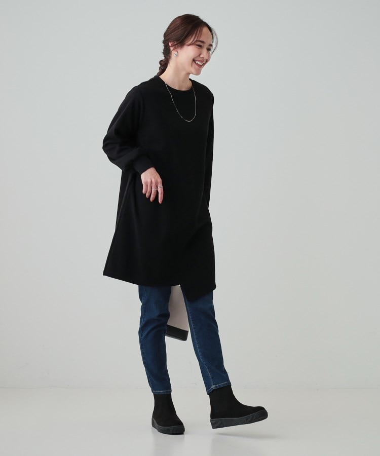 シューラルー(SHOO・LA・RUE)の【洗える】アシメデザインでこなれる 裏シャギーAラインチュニック7