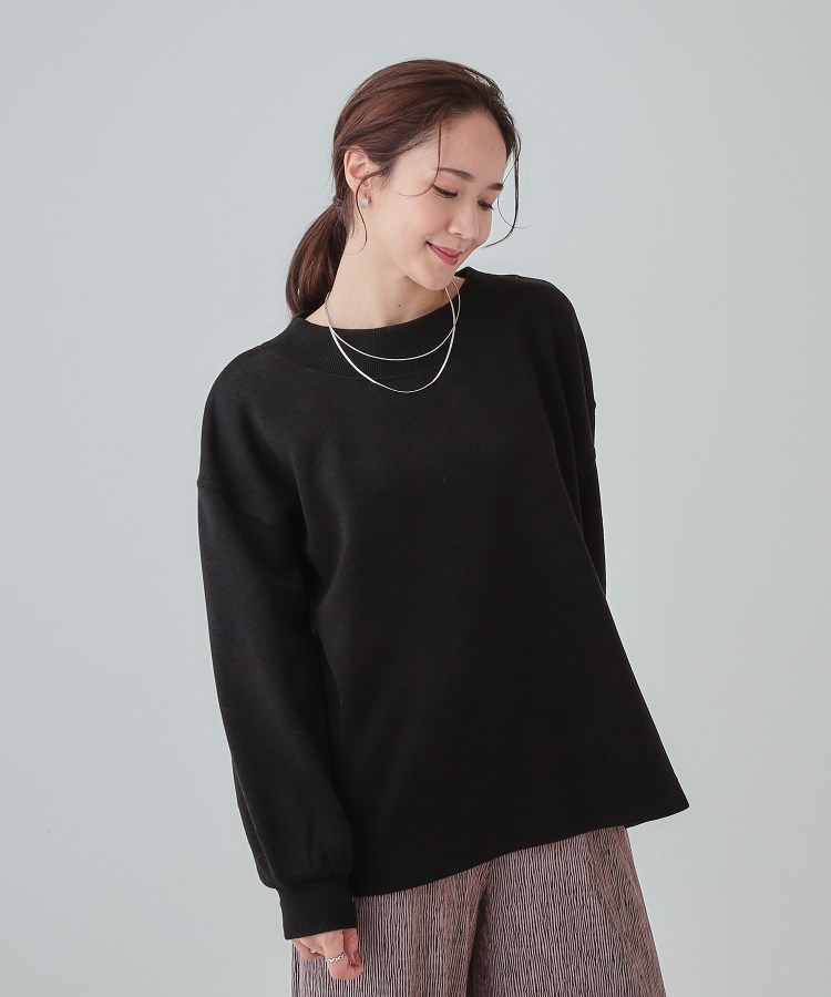 シューラルー(SHOO・LA・RUE)の【S-LL】大人カジュアルに オフネックニットソー1