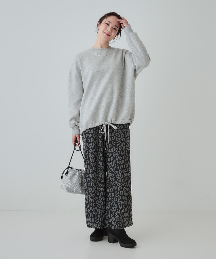 シューラルー(SHOO・LA・RUE)の【S-LL】あったか裏毛 裾ドロストスウェット5