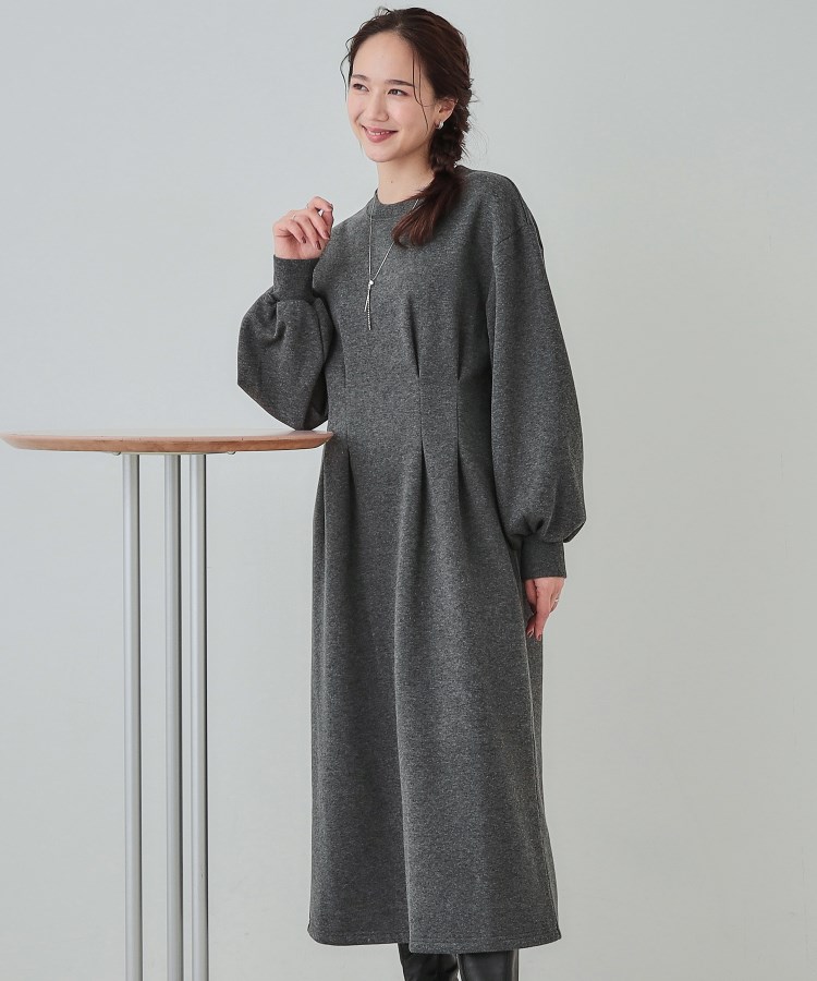 ◇【洗える】ハイネックロングニットワンピース/CLUEL 11月号