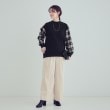 シューラルー(SHOO・LA・RUE)の【S-LL/洗える】裏起毛 お袖チェック切替トップス【SHOO WARM】3