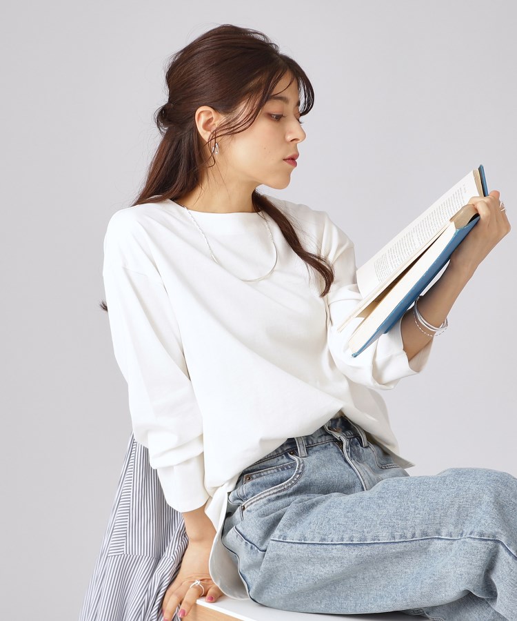 洗える】ロングシーズン活躍 ベーシックロンT(カットソー 洗える】ロングシーズン活躍 ベーシックロンT(カットソー