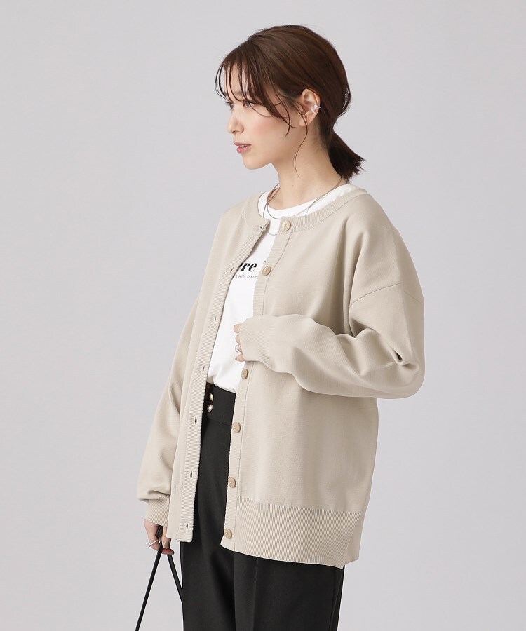 シューラルー(SHOO・LA・RUE)の【高レビュー/前後2WAY/気温対策に】軽くて柔らかい スポンディッシュ カーディガン13