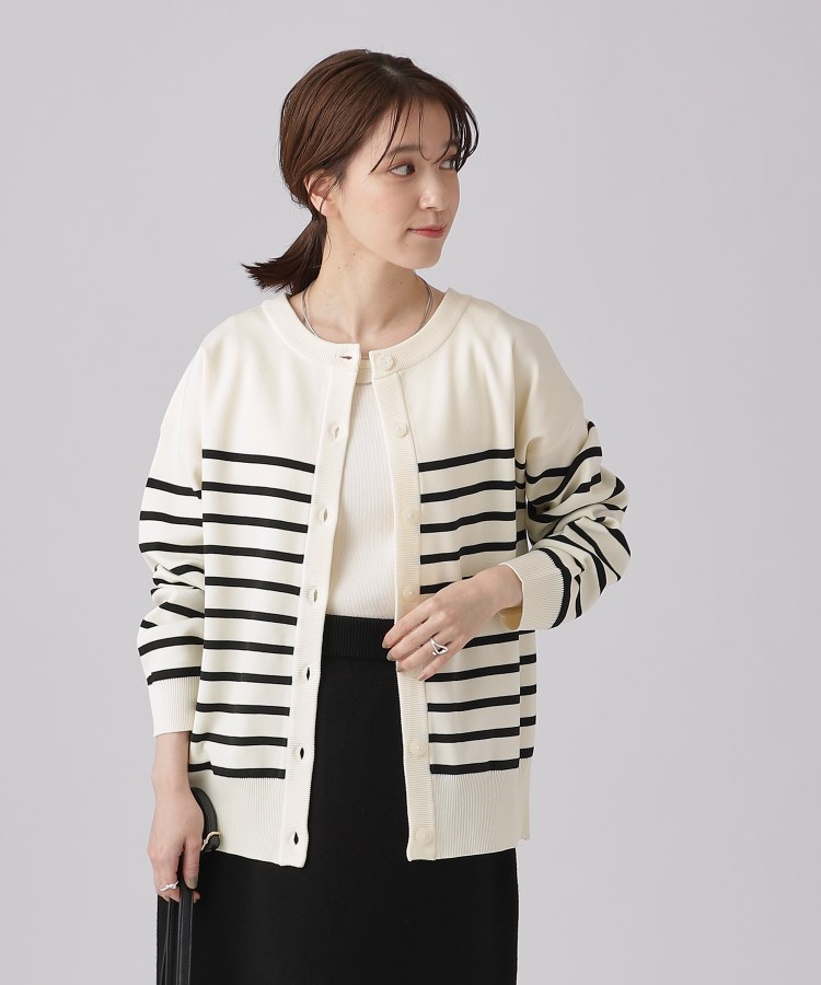 シューラルー(SHOO・LA・RUE)の【高レビュー/前後2WAY/気温対策に】軽くて柔らかい スポンディッシュ カーディガン4