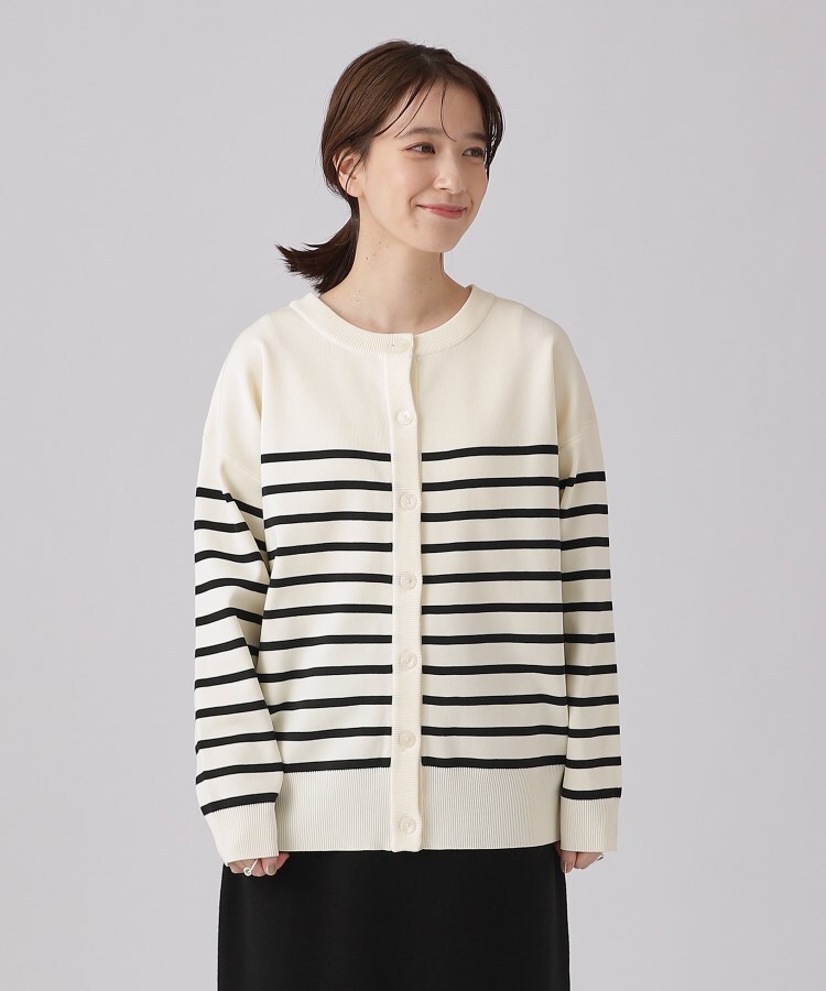 シューラルー(SHOO・LA・RUE)の【高レビュー/前後2WAY/気温対策に】軽くて柔らかい スポンディッシュ カーディガン56