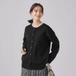 シューラルー(SHOO・LA・RUE)の【高レビュー/前後2WAY/気温対策に】軽くて柔らかい スポンディッシュ カーディガン ブラック(019)