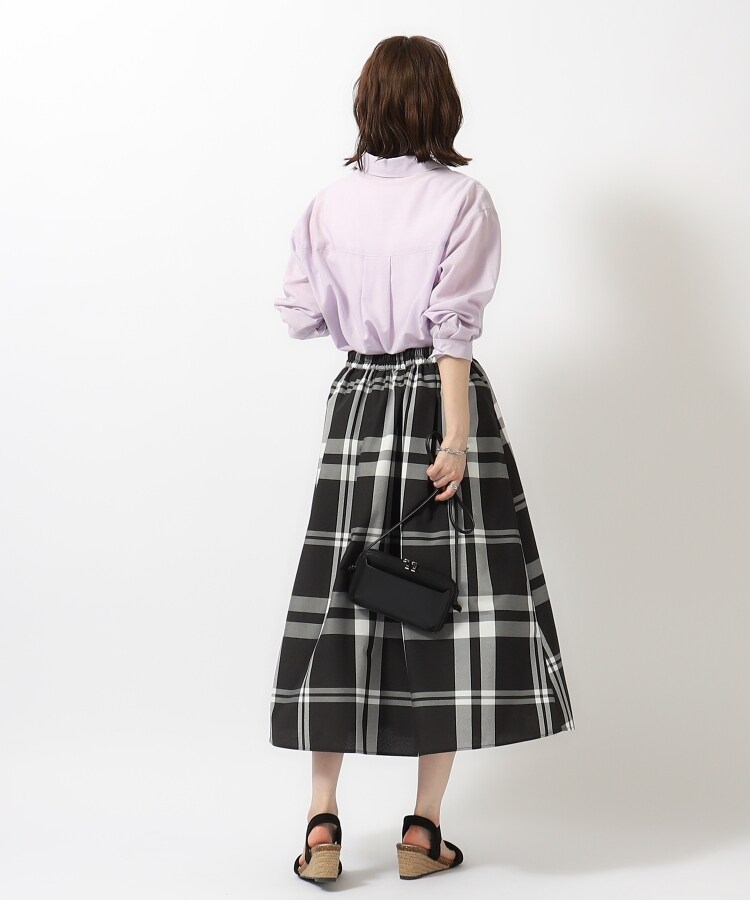 シューラルー(SHOO・LA・RUE)の【UVカット/抗菌防臭/吸水速乾】ゆる さら ふわり フレンチリネンブレンド 前あきシャツ14