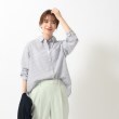 シューラルー(SHOO・LA・RUE)の【UVカット/抗菌防臭/吸水速乾】ゆる さら ふわり フレンチリネンブレンド 前あきシャツ37