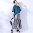 シューラルー(SHOO・LA・RUE)の【UV/抗菌防臭】ゆる さら ふわり フレンチリネンブレンド ドルマンシャツ35