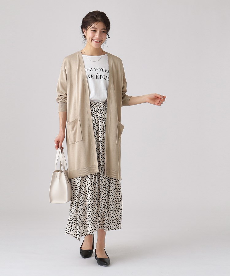 LEONARD - 未使用 2023年 レオナール ロングカーディガン 白