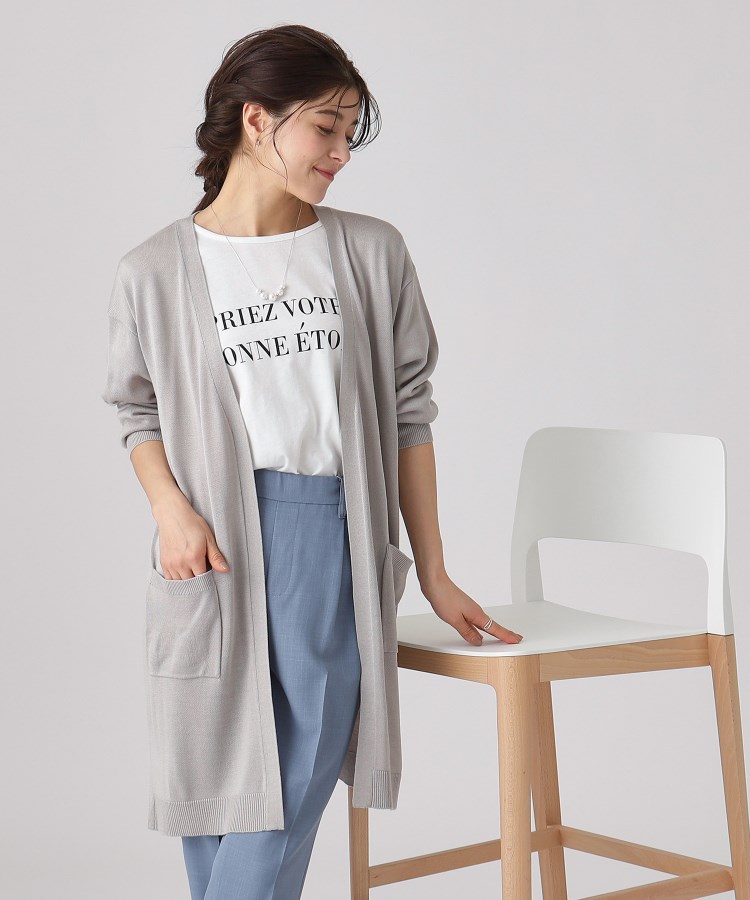 2点セット/UVケア】大人の時短コーデに 半袖ロゴT+ロング 2点セット/UVケア】大人の時短コーデに 半袖ロゴT+ロング