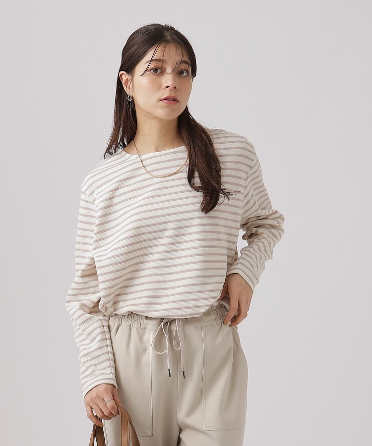 体型カバー/SHOO WARM】裏起毛リップルゆるトップス（カットソー