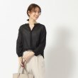 シューラルー(SHOO・LA・RUE)の【M-LL/洗える】ふんわり さらさら コットンシフォンシャツ10