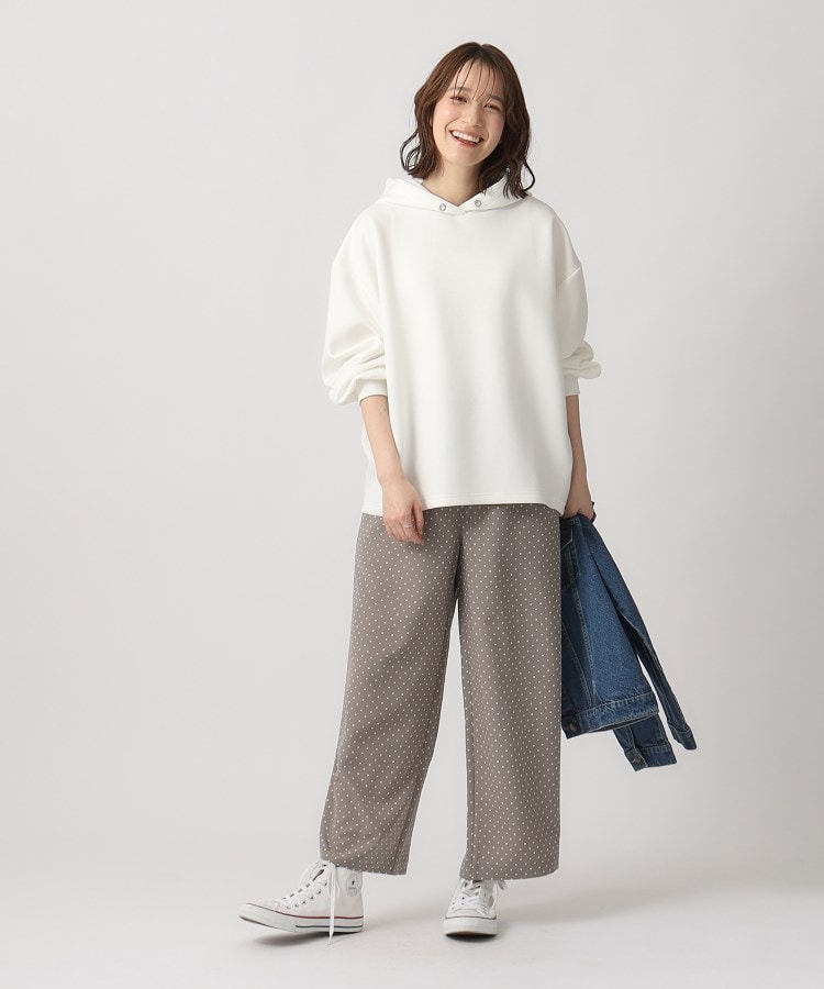洗える】サテンプリントパンツ(6~9分丈パンツ) | SHOO・LA 洗える】サテンプリントパンツ(6~9分丈パンツ) | SHOO・LA
