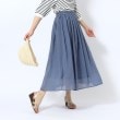 シューラルー(SHOO・LA・RUE)の【歩くたび揺れる】上品な透け感カラーボイルスカート10