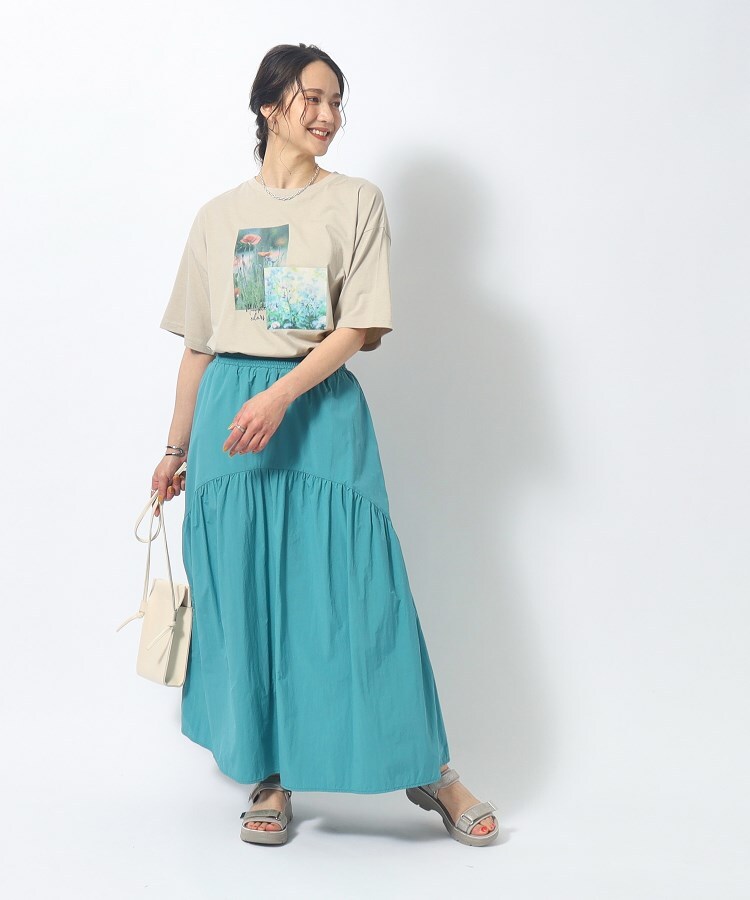 シューラルー(SHOO・LA・RUE)の【洗える/プチプラ/綿100％】グラフィック半袖ゆるTシャツ46
