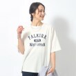 シューラルー(SHOO・LA・RUE)の【洗える/プチプラ/綿100％】グラフィック半袖ゆるTシャツ ホワイト(802)