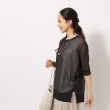 シューラルー(SHOO・LA・RUE)の【洗える/2点セット】大人の透け感 シアードルマンニット＋インナータンクトップ6