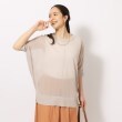 シューラルー(SHOO・LA・RUE)の【洗える/2点セット】大人の透け感 シアードルマンニット＋インナータンクトップ1