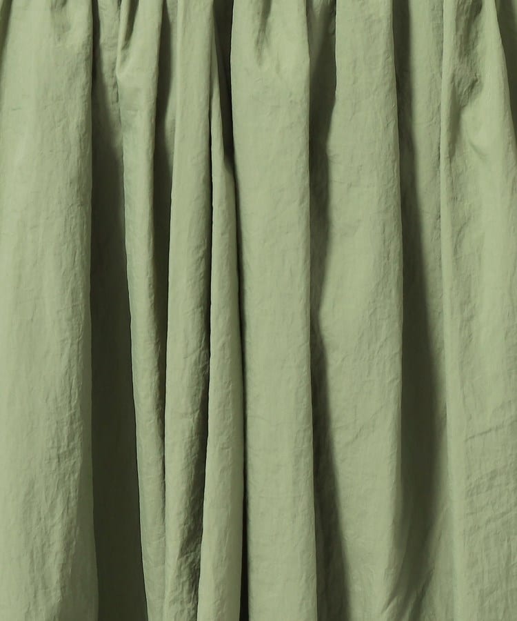 シューラルー(SHOO・LA・RUE)の腰回りも自然にカバー ナイロンギャザースカート8