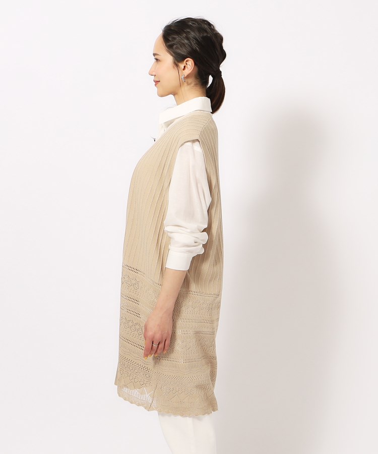 透かし編み柄ジレ(ベスト) | SHOO・LA・RUE(シューラルー 透かし編み柄ジレ(ベスト) | SHOO・LA・RUE(シューラルー
