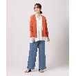 シューラルー(SHOO・LA・RUE)の【体型カバー/コットン100%】5分袖 スカラップレース刺繍ブラウス10