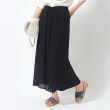 シューラルー(SHOO・LA・RUE)の【低身長さんにも】柔らかスラブ ふわりイージーガウチョパンツ ブラック(019)